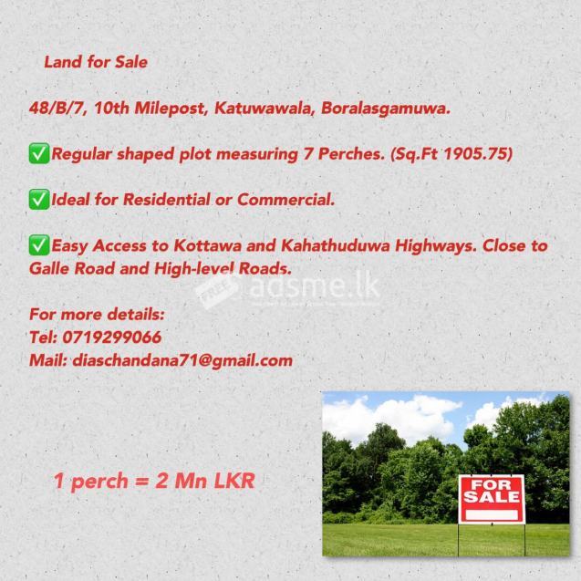 Land For Sale - Boralasgamuwa