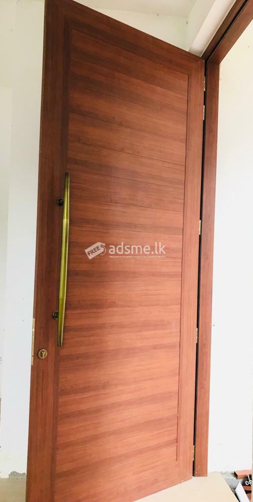 Aluminium wooden colour Door