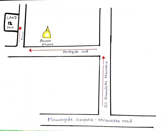 12 Perches Land for Sale in Minuwangoda Udugampola for Rs. 3500,000