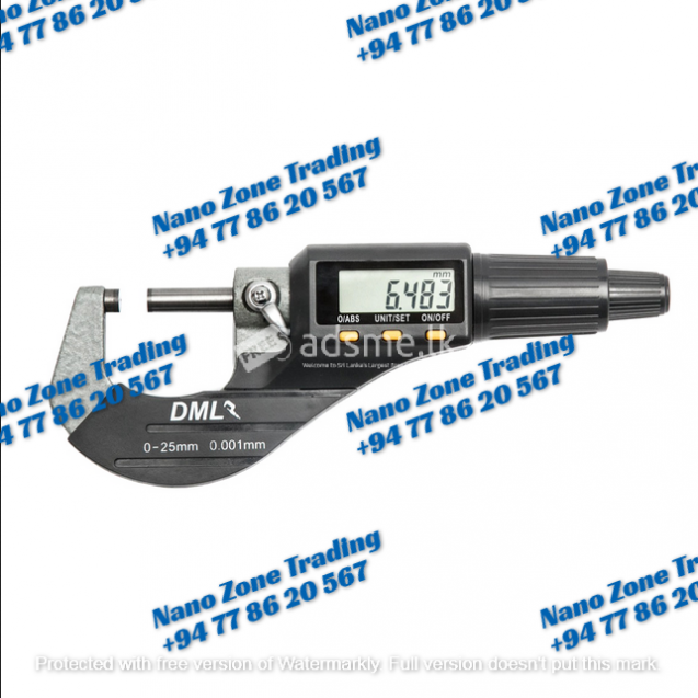 Digital Micrometer 25mm Lowest Price Supplier in Sri Lanka
