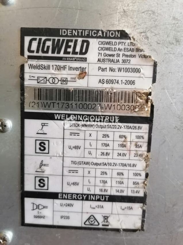 CIG weld 200 welding plants for sale. වෙල්ඩින් පලාන්ට් විකිණීමට තීබේ.