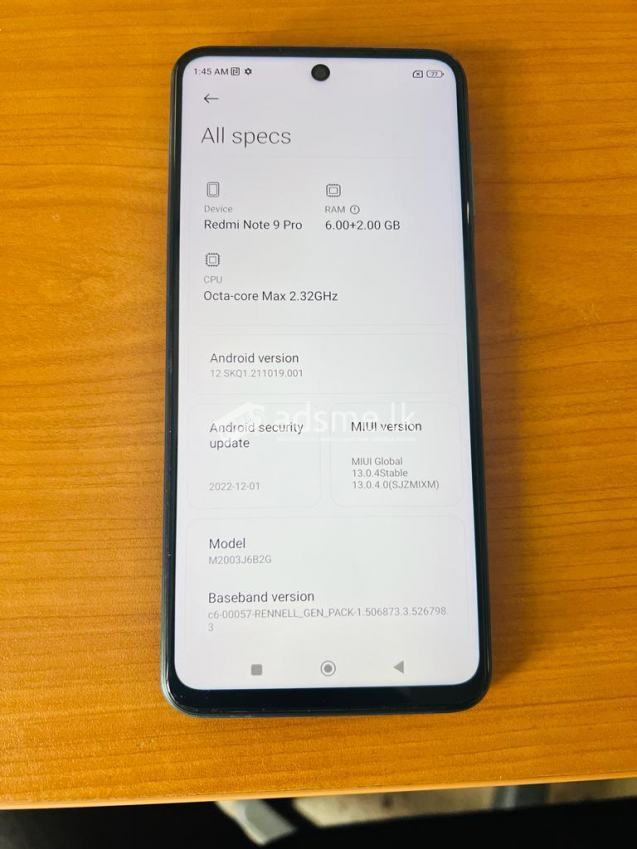 Xiaomi Other model Redmi Note 9Pro (Used)