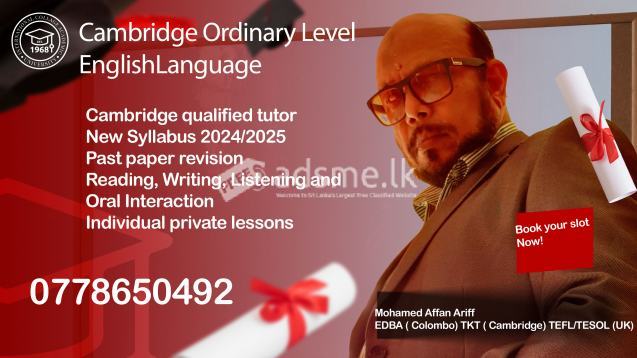 CAMBRIDGE O LEVEL ENGLISH LANGUAGE