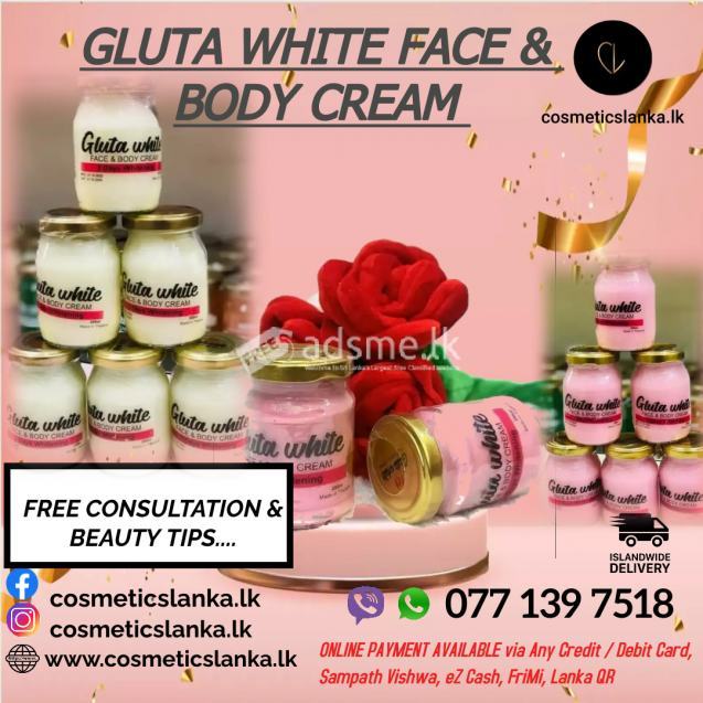Gluta White Face & Body 3days whitening Cream