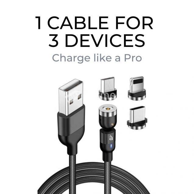 Magnetic Charging Cable 3 In 1