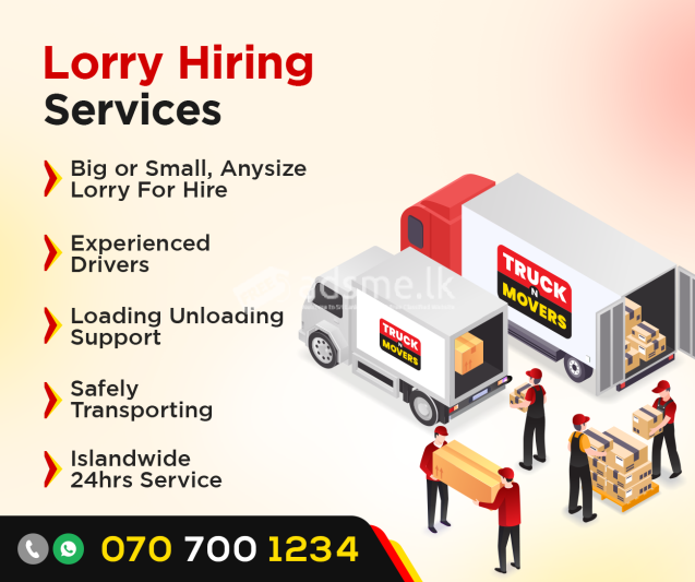Lorry for hire movers near me