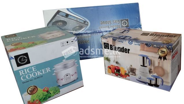GAS COOKER - RICE COOKER - BLENDER