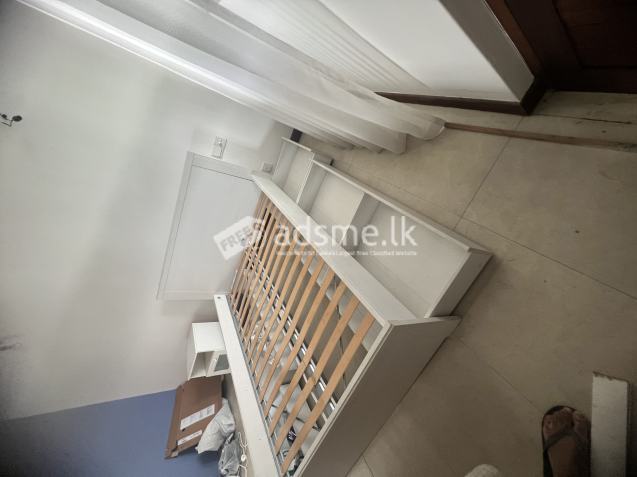 IKEA BED WITH STORAGE FOR SALE
