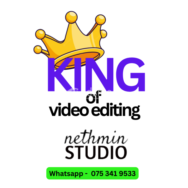 සියලුම ආකාරයේ Video Editing සේවාවන් Nethmin Studio වෙතින්.