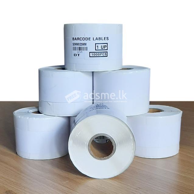 50MM X 25MM DIRECT THERMAL 1.5CORE, 1UP 1000PCS LABELS