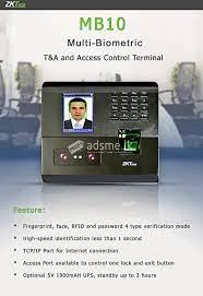 ZKT MB10 FACE RECOGNITION MACHINE