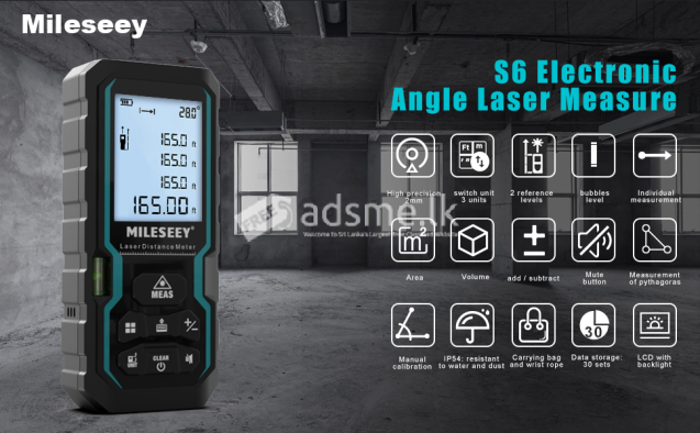 Discover Precision with Mileseey S6 100m Laser Distance Meter in Sri Lanka