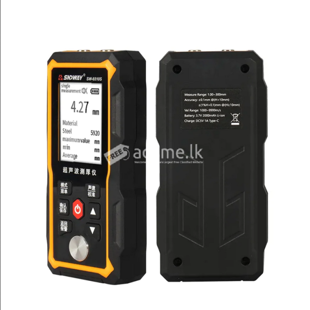 Elevate Your Precision in Construction and Manufacturing with the Sndway SW-6510S Ultrasonic Thickness Gauge in Sri Lanka