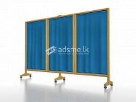 Bed side screens & foldable curtains for hospitals