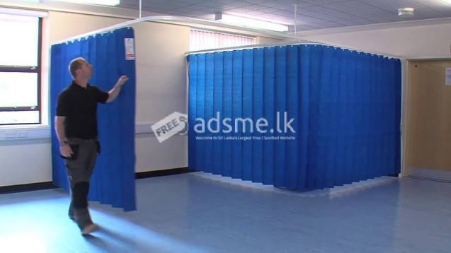 Bed side screens & foldable curtains for hospitals