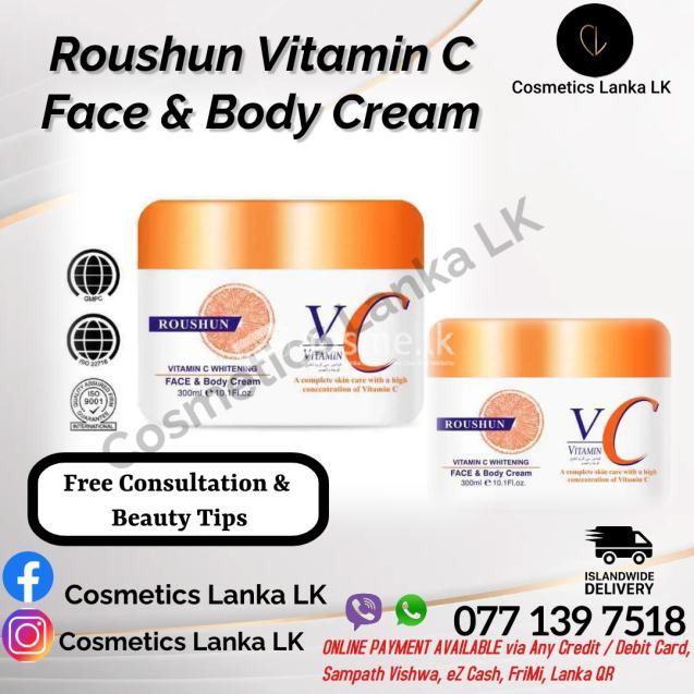 Roushun Vitamin C Whitening Face And Body Cream