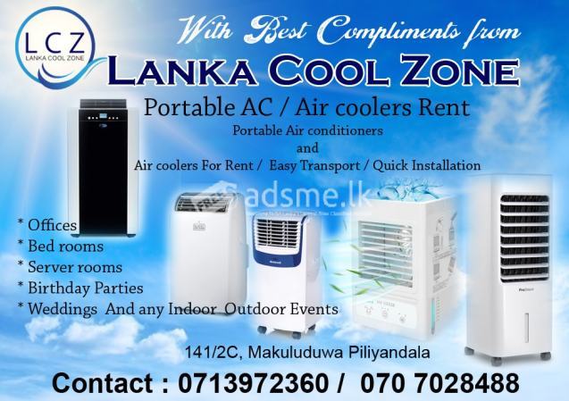 Portable AC/Air cooler Rent