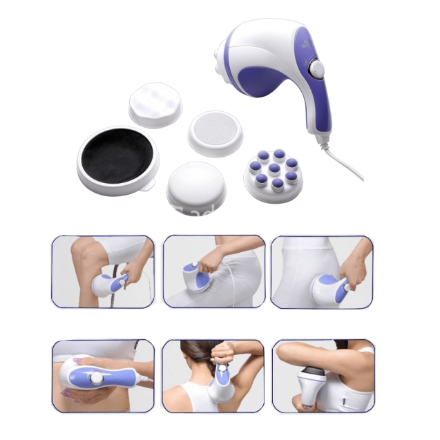 Relax-Spin Tone Body Massager with 5pads