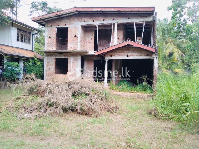 Half completed Two Storied House for Sale in Malwatta, Nittambuwa.