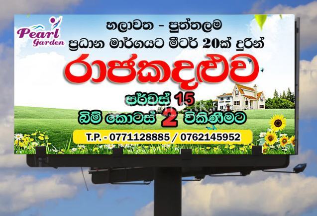 Land for Sale in Rajakadaluwa (Chilaw-Puttalam Road) / හලාවත -  පුත්තලම මාර්ගයේ රාජකදළුව ඉඩම් කැබලි දෙකක් විකිණීමට