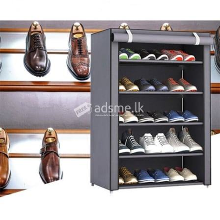 5 layers Shoe Rack - Roll Up Cloth Cover