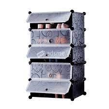DIY 5 Layer shoe Rack with door
