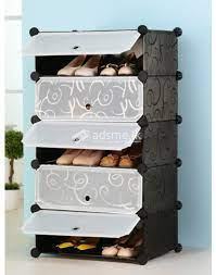 DIY 5 Layer shoe Rack with door