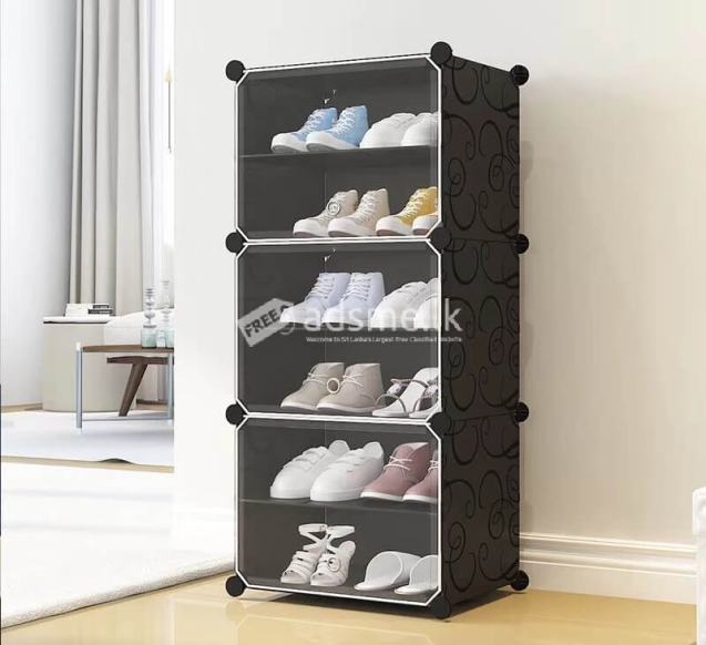 DIY 6 Layers 3 Door shoe Rack