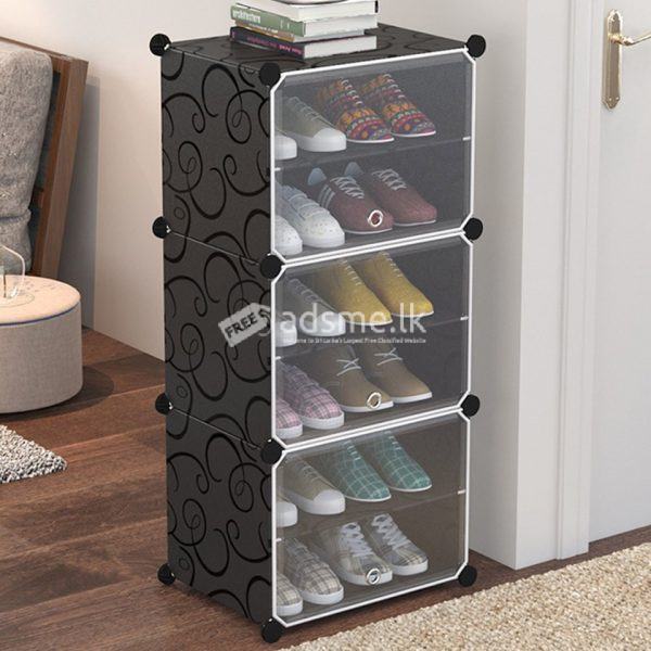DIY 6 Layers 3 Door shoe Rack