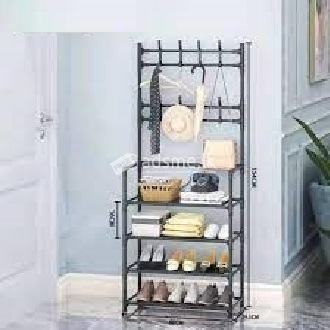 Multi-Corner Simple Floor Cloth and Shoe Rack