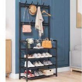 Multi-Corner Simple Floor Cloth and Shoe Rack