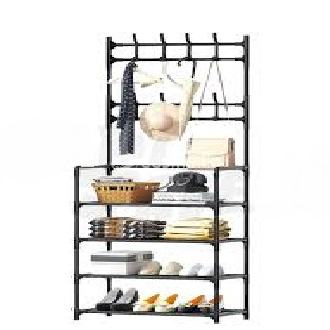 Multi-Corner Simple Floor Cloth and Shoe Rack