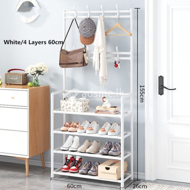 Multi-Corner Simple Floor Cloth and Shoe Rack