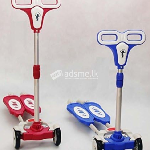 4 Wheel Double Board Self Propelled Kids Foot Scooter