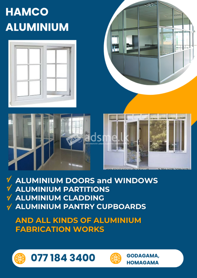 Aluminium windows & Doors Fixing Homagama