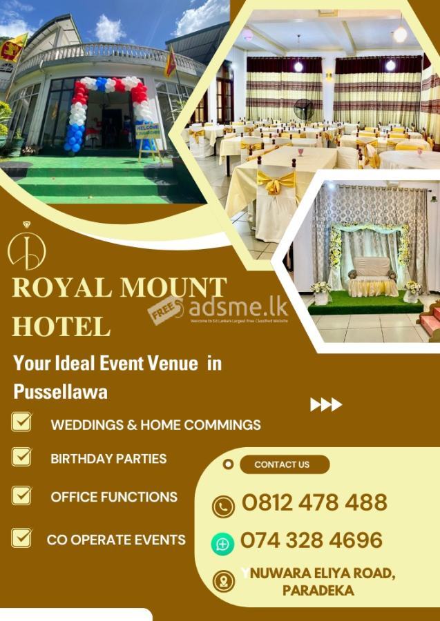 Wedding Hall in Pussellawa