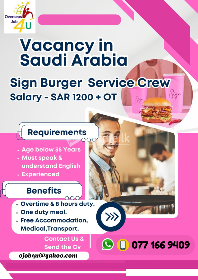 SERVICE CREW / WAITER