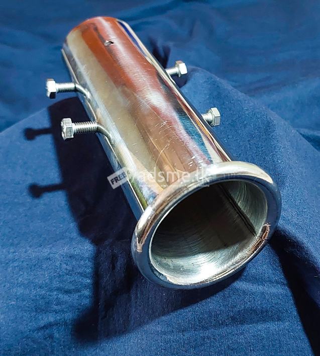 Pure White Iron universal car exhaust pipe muffler