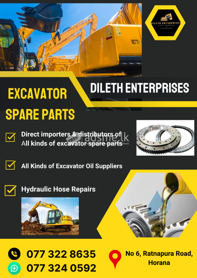Excavator Spare Parts Horana, Ratnapura