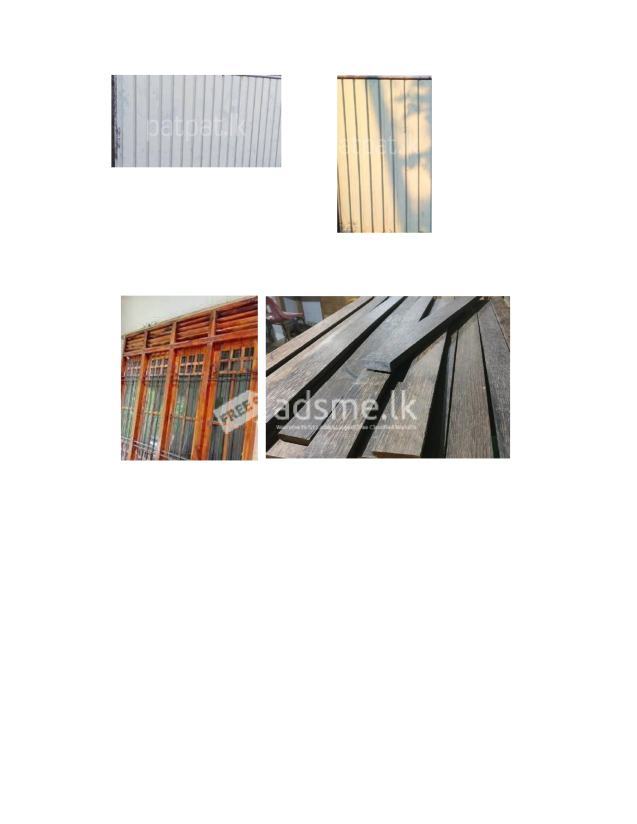 Used Gate (2 parts), Used 2 Windows and timber for sale