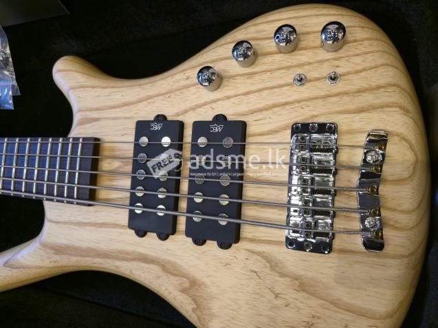 Warwick Team built Pro Series Corvette - $$ 5 string Bass Guitar.2019 - Natural Transparent Satin. Made in Germany. From USA.