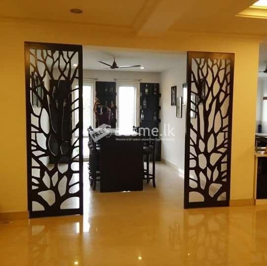 CNC rauter Cut Wall Panel Design (Salon/Home/Office)