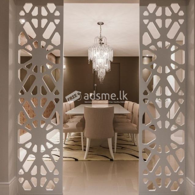 CNC rauter Cut Wall Panel Design (Salon/Home/Office)