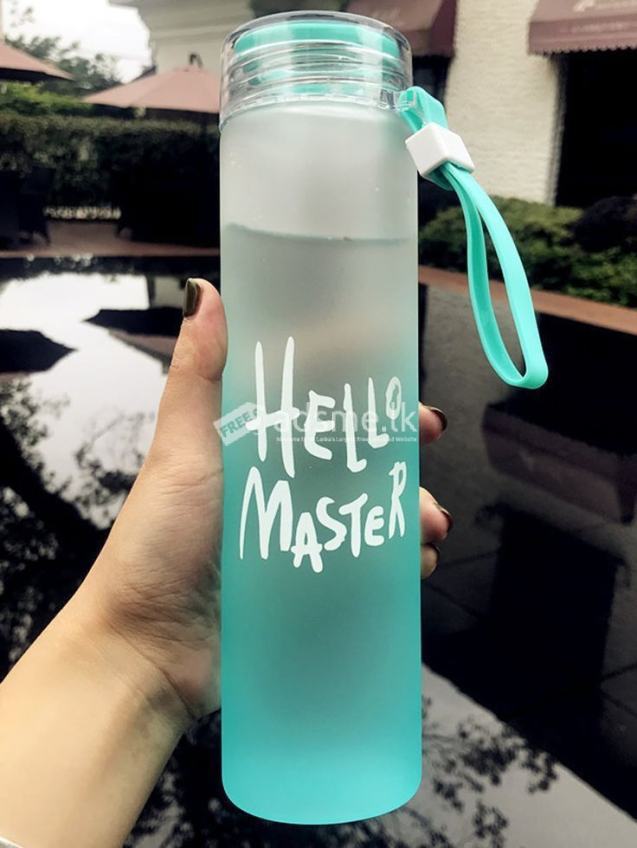 Hello Master Glass Water Bottle with Airtight Cap Holder Strap