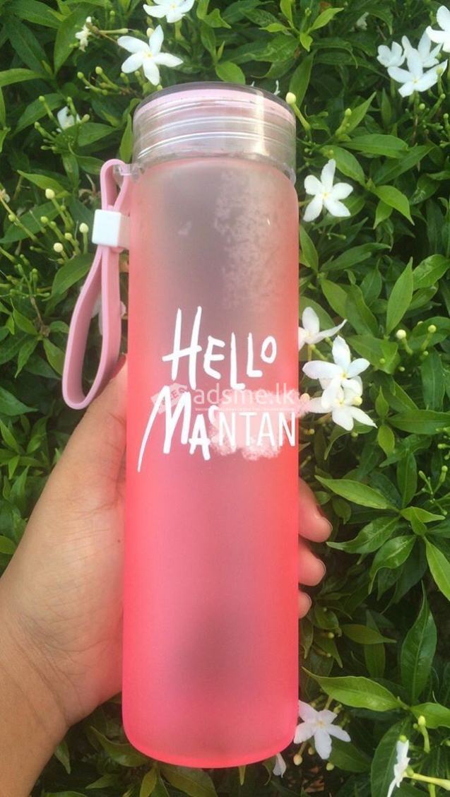 Hello Master Glass Water Bottle with Airtight Cap Holder Strap