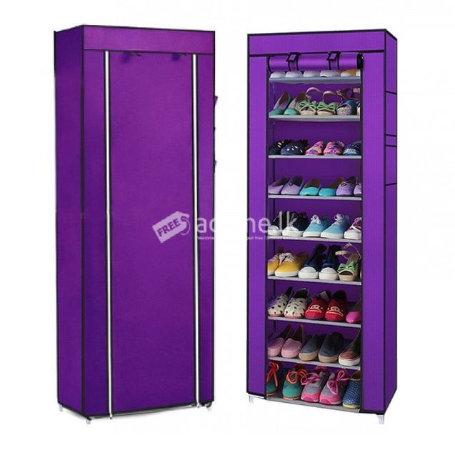 9 Layer Cloth Cover up Shoe Rack - 5ft Height