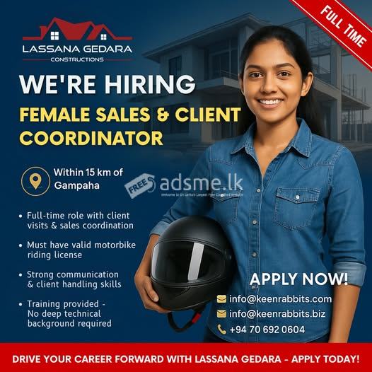 Female Sales & Coordinator