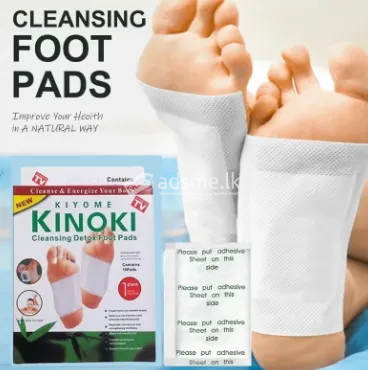 Kinoki Foot Detox Cleaning Patches – 10 Pads 100% Natural | Pain Relief | Better Sleep | Toxin Removal