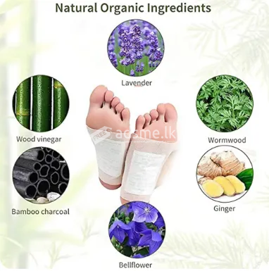 Kinoki Foot Detox Cleaning Patches – 10 Pads 100% Natural | Pain Relief | Better Sleep | Toxin Removal