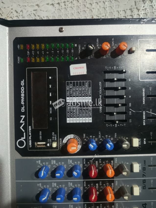 4 channel olan powered mixer